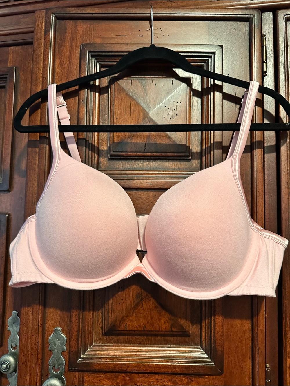 Cacique Light Pink T-Shirt Bra - Smooth Molded Cups Plunge PUSH UP